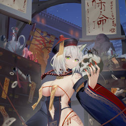 This is a pixiv picture whose title is 僵尸娘.