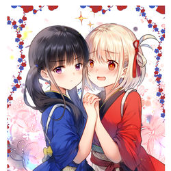 This is a pixiv picture whose title is 贴贴~.