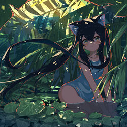 This is a pixiv picture whose title is バカンスヌコ.