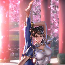 This is a pixiv picture whose title is Chunli.