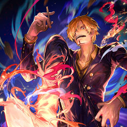 This is a pixiv picture whose title is サンジ.