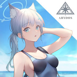 This is a pixiv picture whose title is 水着 シロコ.