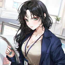 This is a pixiv picture whose title is office.