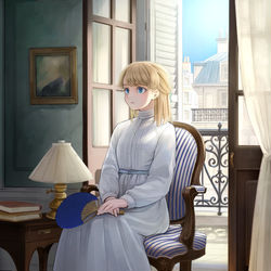 This is a pixiv picture whose title is 『河畔の街のセリーヌ』第1巻.