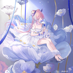 This is a pixiv picture whose title is 心海.