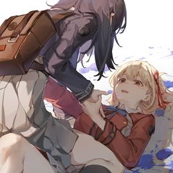 This is a pixiv picture whose title is “泷奈，这样，我就躲不开了”.