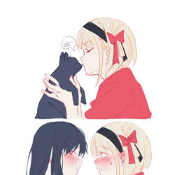 This is a pixiv picture whose title is 是猫猫和狗狗.