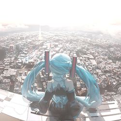 This is a pixiv picture whose title is ずっとここで初音ミクでいさせてね.