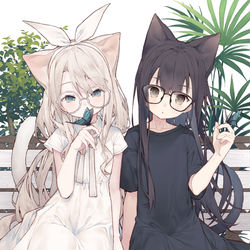 This is a pixiv picture whose title is あの日のねこたち.