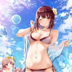 This is a pixiv picture whose title is 真夏のメルヴェイユ.