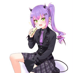 This is a pixiv picture whose title is 悪魔の昼食.