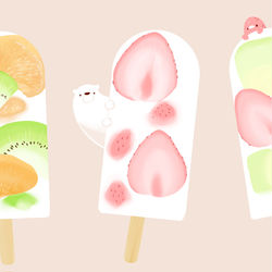 This is a pixiv picture whose title is フルーツアイス.