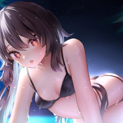This is a pixiv picture whose title is 胡桃.