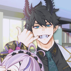 This is a pixiv picture whose title is teeth.