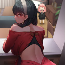 This is a pixiv picture whose title is Wife Yor.
