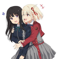 This is a pixiv picture whose title is いちゃつく2人.