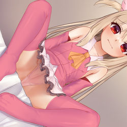 This is a pixiv picture whose title is イリヤのご奉仕.