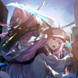 This is a pixiv picture whose title is heaven burns red.