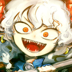 This is a pixiv picture whose title is ひつじ（肉食）.