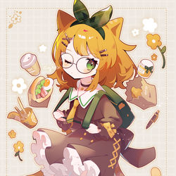 This is a pixiv picture whose title is 茶トラ猫ちゃん.