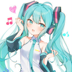 This is a pixiv picture whose title is ノリノリミクさん.