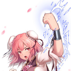 This is a pixiv picture whose title is 闘う華扇さん.