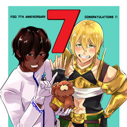 This is a pixiv picture whose title is 7周年.
