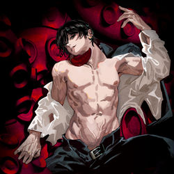 This is a pixiv picture whose title is 代償.