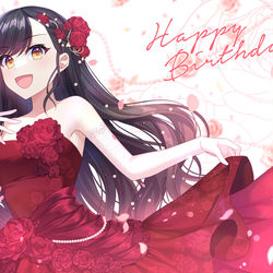 This is a pixiv picture whose title is 白石杏生誕祭2022.