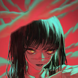 This is a pixiv picture whose title is War Devil.