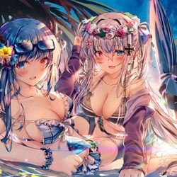 This is a pixiv picture whose title is AzurLane 4th anniversary.