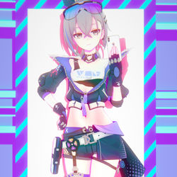 This is a pixiv picture whose title is 银狼.