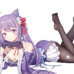 This is a pixiv picture whose title is 刻晴 和服 コクセイ.