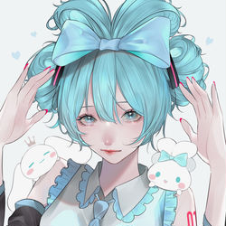 This is a pixiv picture whose title is シナミク.