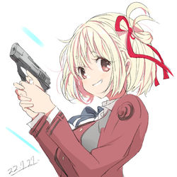 This is a pixiv picture whose title is 千束ちゃん.