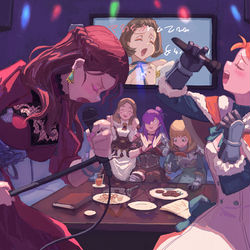 This is a pixiv picture whose title is Karaoke.