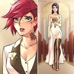 This is a pixiv picture whose title is Violyn wedding.