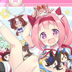 This is a pixiv picture whose title is ウララとぬいぐるみ.