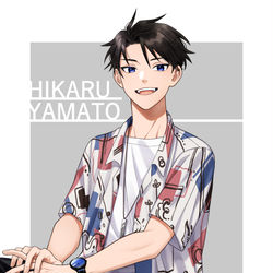 This is a pixiv picture whose title is 【お仕事】大和光くん新ビジュ.