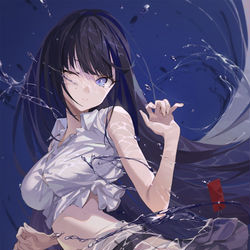 This is a pixiv picture whose title is BLUE.