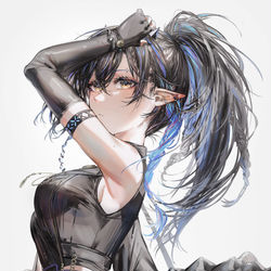 This is a pixiv picture whose title is ブラックナイト/Blacknight.