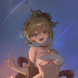 This is a pixiv picture whose title is 宵宮.