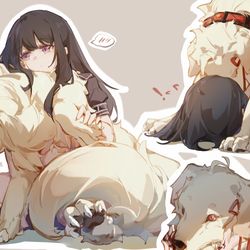 This is a pixiv picture whose title is 🐶poi.