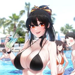 This is a pixiv picture whose title is 👙.