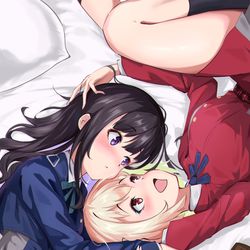 This is a pixiv picture whose title is 千束和泷奈.