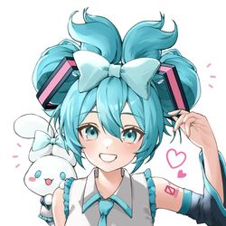 This is a pixiv picture whose title is シナモンミクちゃん♡.