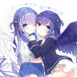 This is a pixiv picture whose title is チノ＆フユ.