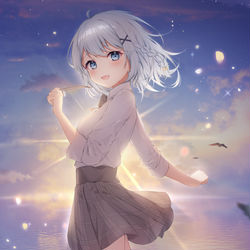This is a pixiv picture whose title is sunset +*.