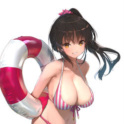 This is a pixiv picture whose title is 水着の幼馴染.