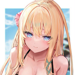 This is a pixiv picture whose title is 水着.